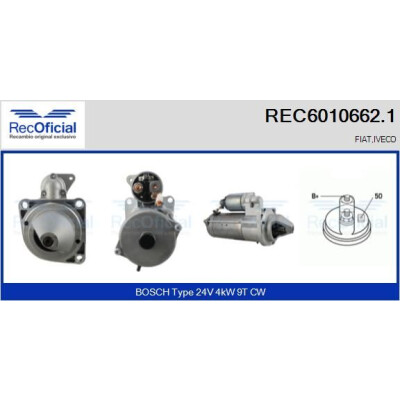 Motor de arranque RECOFICIAL REC6010662.1