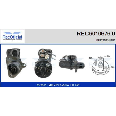 Motor de arranque RECOFICIAL REC6010676.0