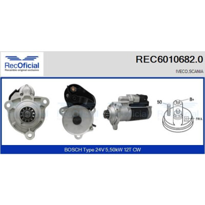Motor de partida RECOFFICIAL REC6010682.0