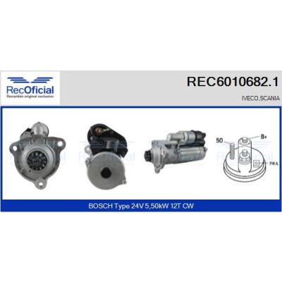 Motor de partida RECOFFICIAL REC6010682.1