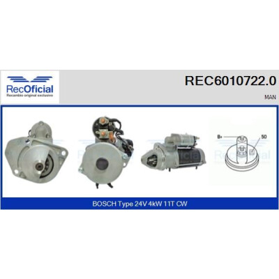 Motor de partida RECOFFICIAL REC6010722.0