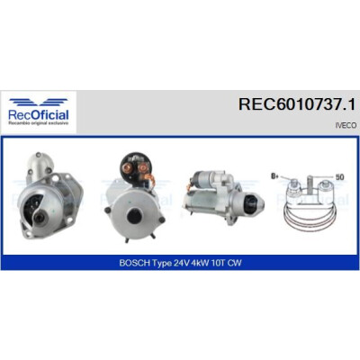 Motor de arranque RECOFICIAL REC6010737.1