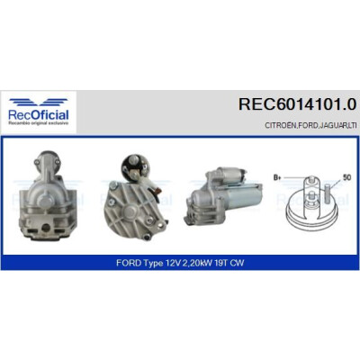 Motor de partida RECOFFICIAL REC6014101.0