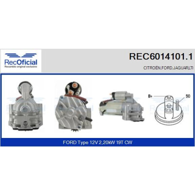Motor de partida RECOFFICIAL REC6014101.1