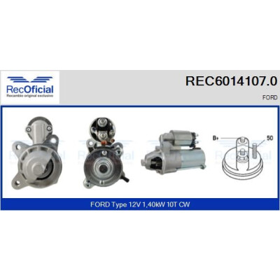 Motor de arranque RECOFICIAL REC6014107.0