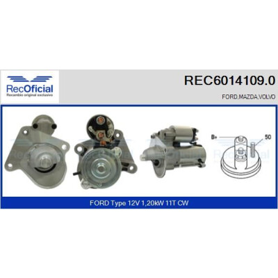 Motor de partida RECOFFICIAL REC6014109.0