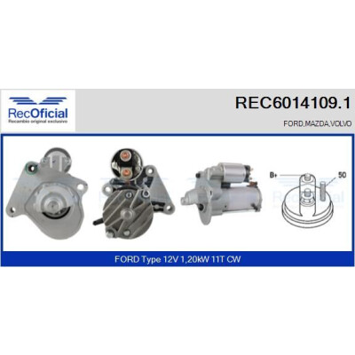 Motor de partida RECOFFICIAL REC6014109.1