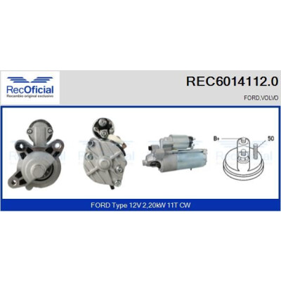 Motor de partida RECOFFICIAL REC6014112.0