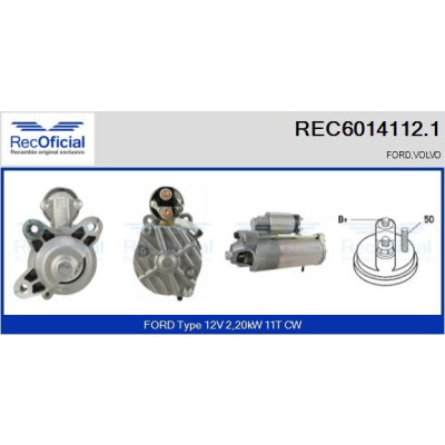 Motor de partida RECOFFICIAL REC6014112.1