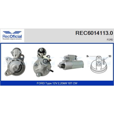 Motor de partida RECOFFICIAL REC6014113.0