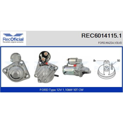 Motor de partida RECOFFICIAL REC6014115.1