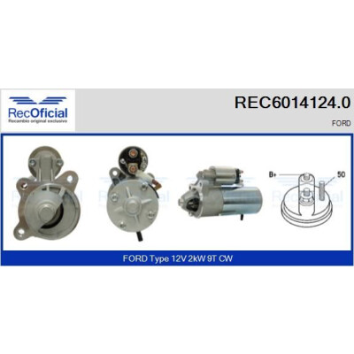 Motor de partida RECOFFICIAL REC6014124.0