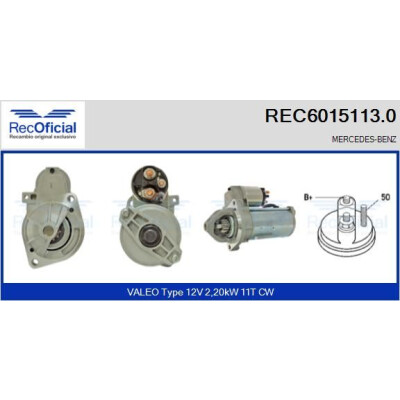 Motor de partida RECOFFICIAL REC6015113.0