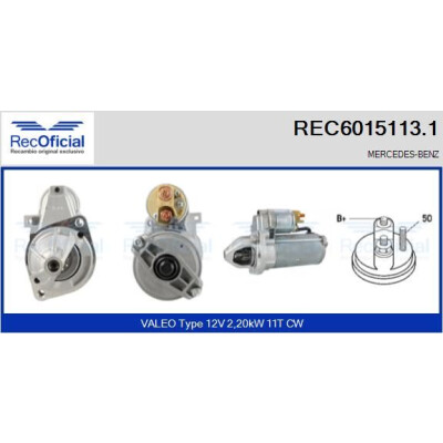 Motor de partida RECOFFICIAL REC6015113.1
