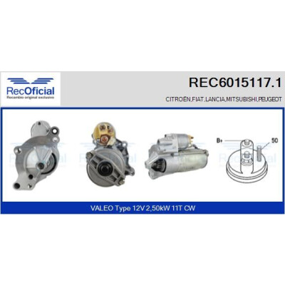 Motor de partida RECOFFICIAL REC6015117.1