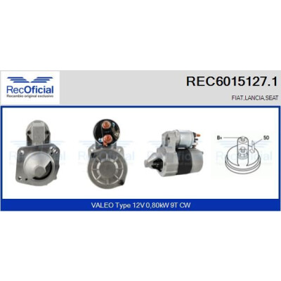 Motor de arranque RECOFICIAL REC6015127.1
