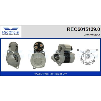 Motor de arranque RECOFICIAL REC6015139.0