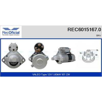 Motor de arranque RECOFICIAL REC6015167.0