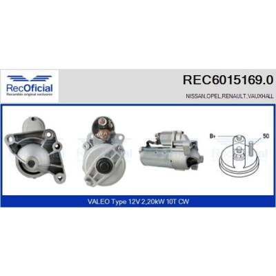 Motor de partida RECOFFICIAL REC6015169.0