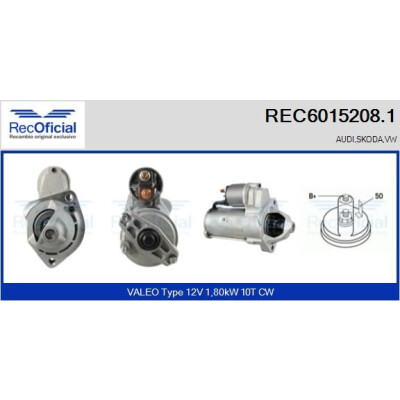 Motor de partida RECOFFICIAL REC6015208.1