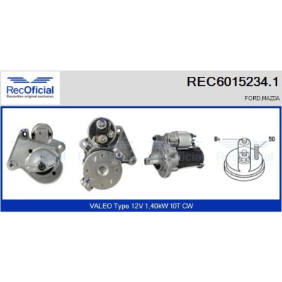 Motor de partida RECOFFICIAL REC6015234.1