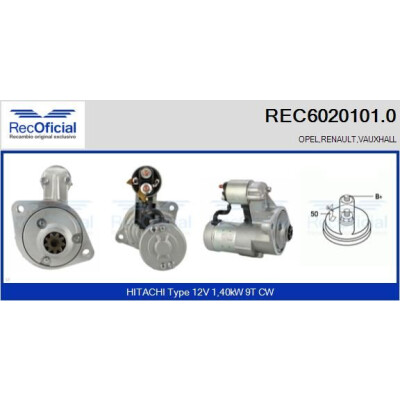 Motor de arranque RECOFICIAL REC6020101.0