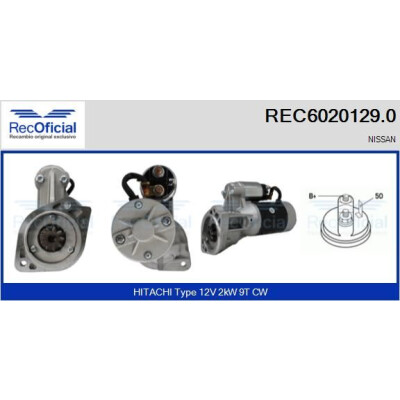 Motor de arranque RECOFICIAL REC6020129.0
