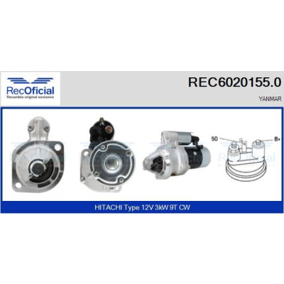 Motor de arranque RECOFICIAL REC6020155.0