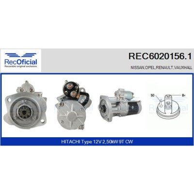 Motor de arranque RECOFICIAL REC6020156.1