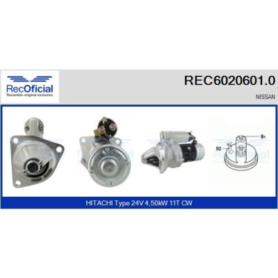 Motor de arranque RECOFICIAL REC6020601.0