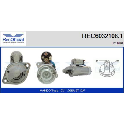 Motor de arranque RECOFICIAL REC6032108.1