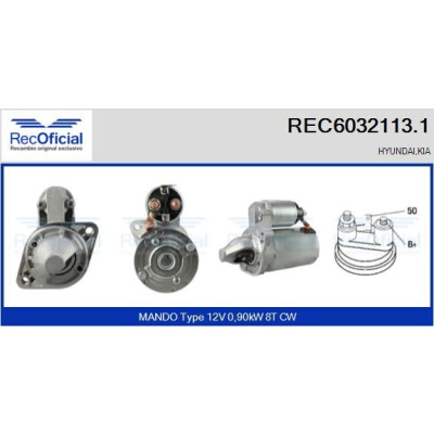 Motor de arranque RECOFICIAL REC6032113.1