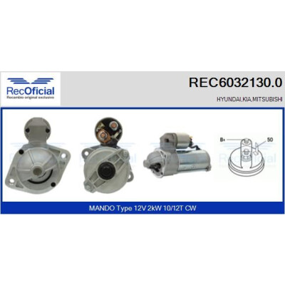 Motor de arranque RECOFICIAL REC6032130.0