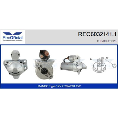 Motor de partida RECOFFICIAL REC6032141.1