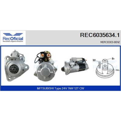 Motor de arranque RECOFICIAL REC6035634.1