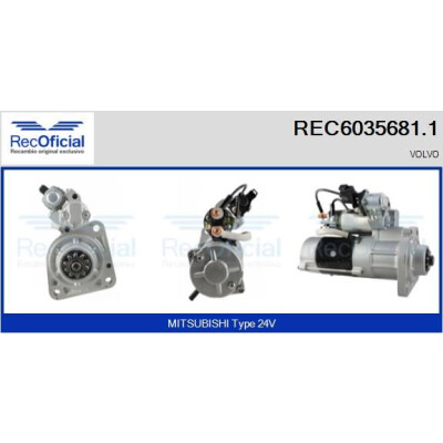 Motor de arranque RECOFICIAL REC6035681.1