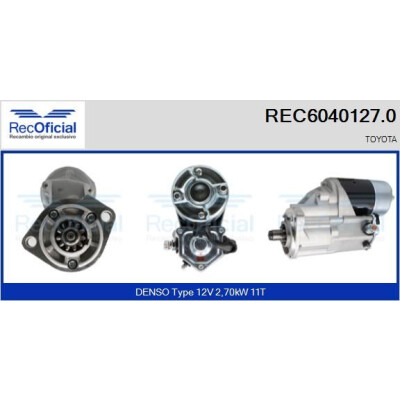 Motor de arranque RECOFICIAL REC6040127.0