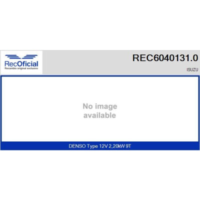 Motor de arranque RECOFICIAL REC6040131.0