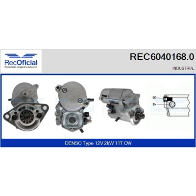 Motor de arranque RECOFICIAL REC6040168.0