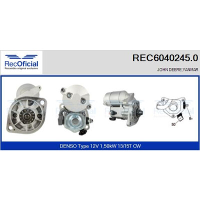Motor de arranque RECOFICIAL REC6040245.0