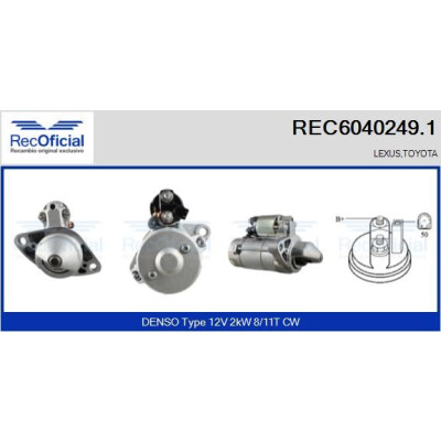 Motor de partida RECOFFICIAL REC6040249.1