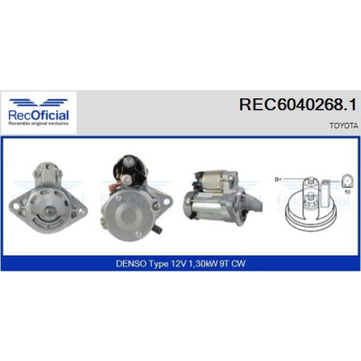 Motor de arranque RECOFICIAL REC6040268.1