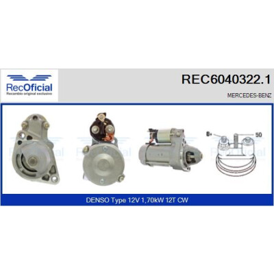 Motor de arranque RECOFICIAL REC6040322.1