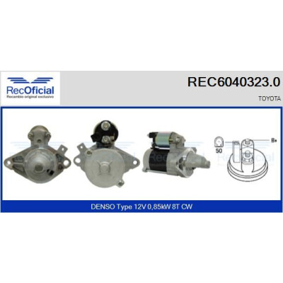 Motor de partida RECOFFICIAL REC6040323.0