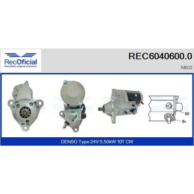 Motor de arranque RECOFICIAL REC6040600.0