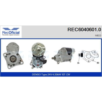 Motor de arranque RECOFICIAL REC6040601.0
