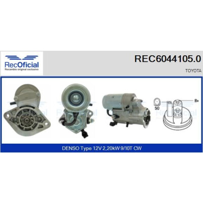 Motor de partida RECOFFICIAL REC6044105.0