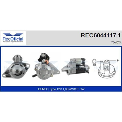 Motor de partida RECOFFICIAL REC6044117.1