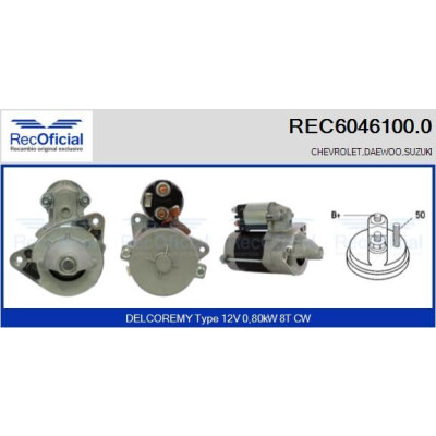 Motor de partida RECOFFICIAL REC6046100.0
