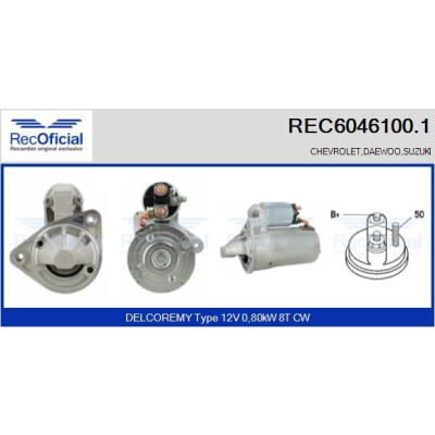 Motor de partida RECOFFICIAL REC6046100.1